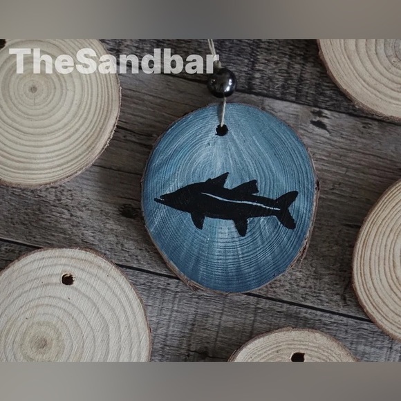 Snook Ornament Hand Painted Wood Ornament Fishing Ornament Gift TheSandbar - Picture 3 of 5